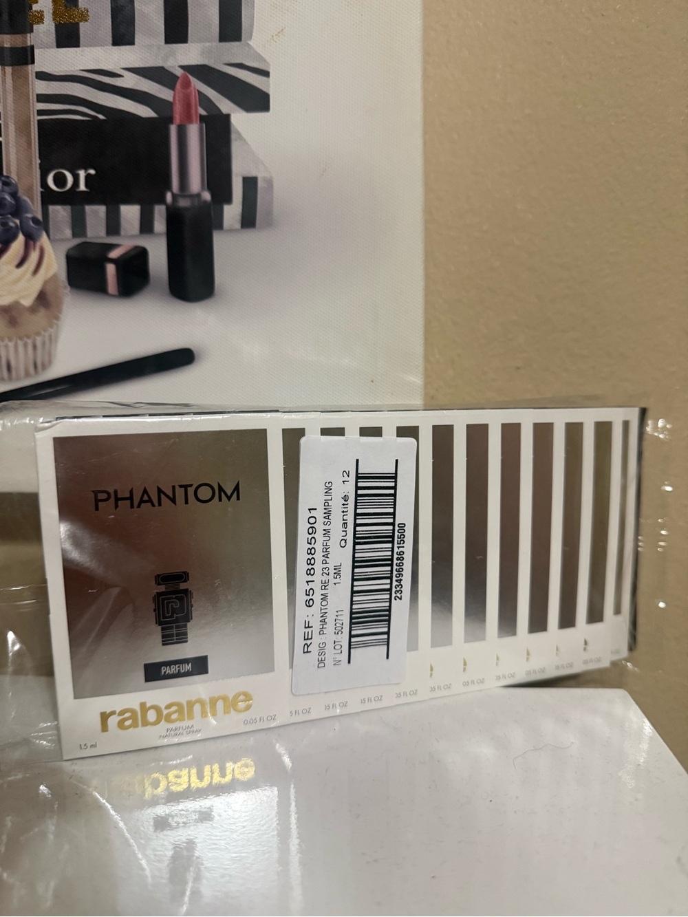 Phantom Parfum by rabanne - Metallic Gold & Silver Box 12